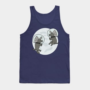 Dinosaurs on the moon Tank Top